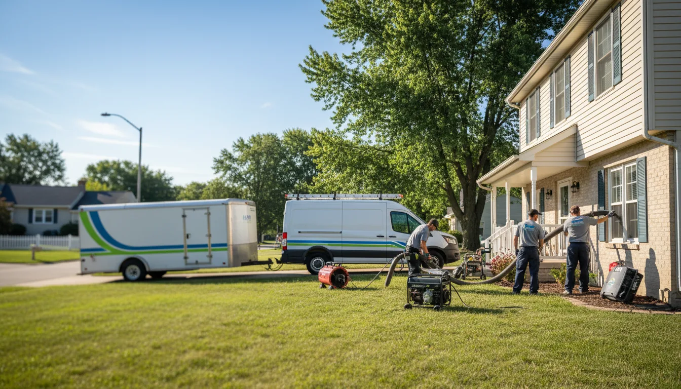 Flooded Basement Restoration And Cleanup With Repair in Fontana, KS near me